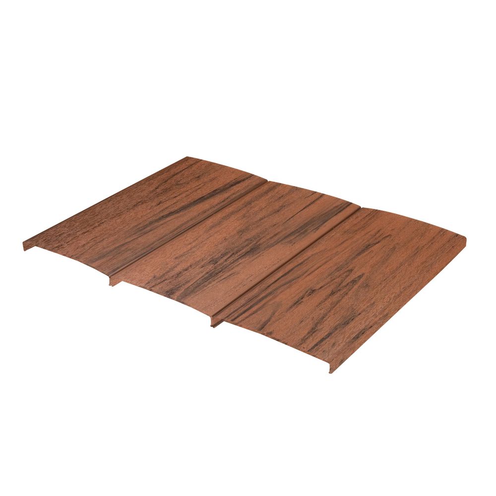 Deck-Top 8 ft. x 1/2 in. x 5-1/2 in. Dark Walnut PVC Decking Board