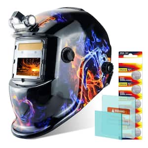 True Color Auto-Darkening Welding Helmet with LED Light