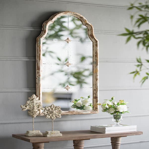 壁掛けミラー antry wood arch mirror Wood arch mirror long — ANTRY USE ONLY GENUINE