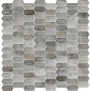 Savoy Picket Pattern 12 in. x 12 in. x 8mm Glass Mesh-Mounted Mosaic Tile (9.7 sq. ft. / case)