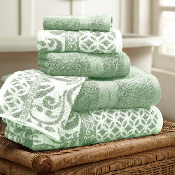 sage green bathroom towels