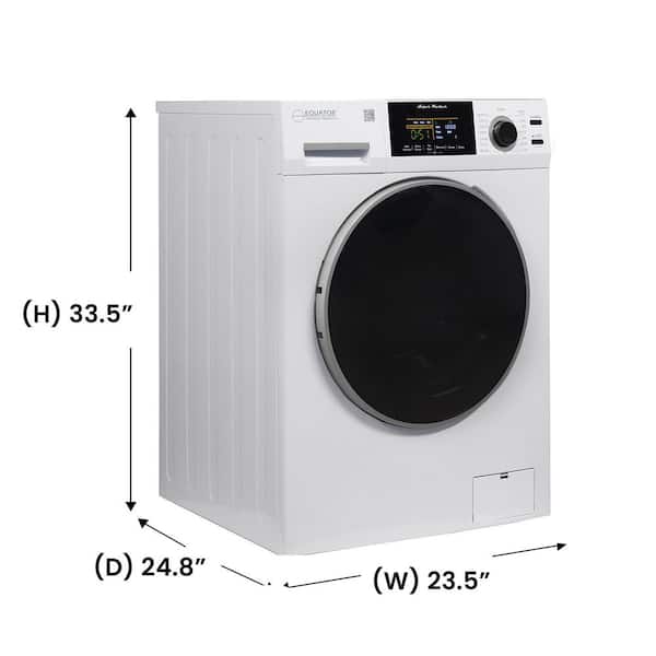 1.9 cu. ft. Stackable Front Load Washer in White with PET Cycle, Sanitize and Allergen Cycles, 1400 RPM