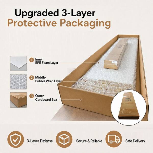 CALHOME 52 in. x 82 in. 6 Panel Hollow Core White Composite