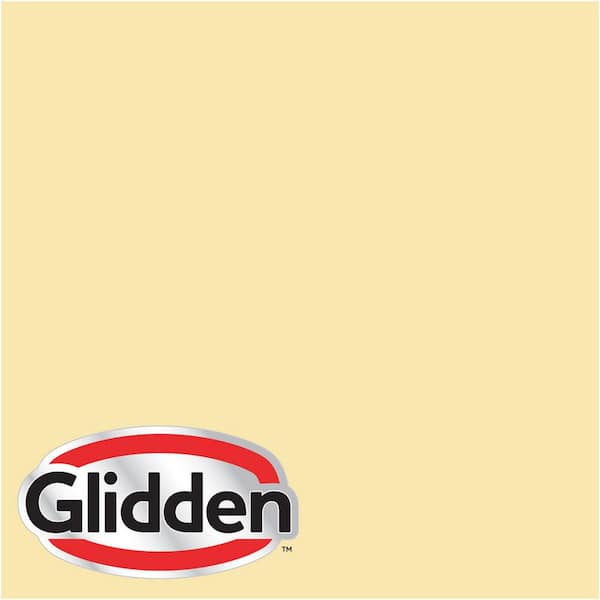 Glidden Premium 1 gal. #HDGY31D Chic Yellow Flat Interior Paint with Primer