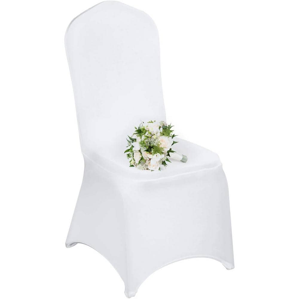 spandex banquet chair spandex chair cover rentals near me ITOPFOX White Polyester 100 Pieces Spandex Chair Cover Stretch