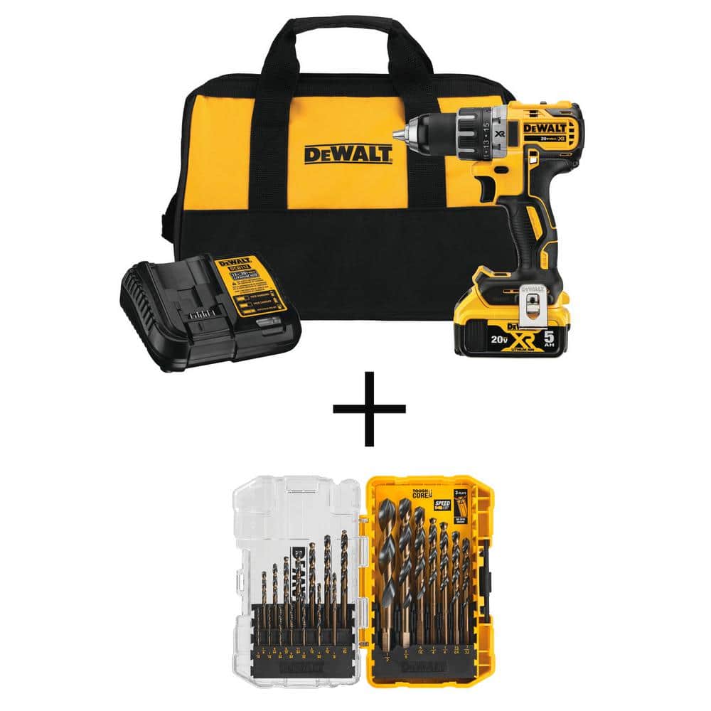 DEWALT XR POWER DETECT 1/2-in 20-volt Max-Amp Variable Speed Brushless  Cordless Hammer Drill (1-Battery Included) In The Hammer Drills Department  At