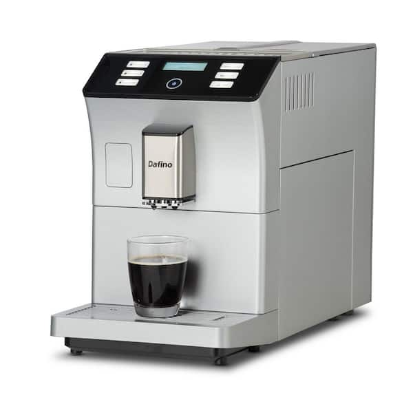 Tafole 20-Cup 19 Bar Silver Fully Automatic Espresso Machine with LED Display and Stainless Steel Buttons