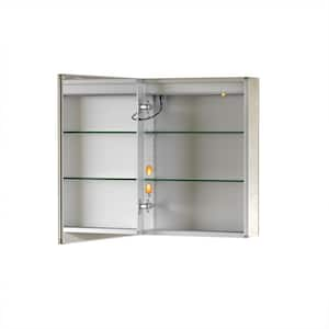 20 in. W x 26 in. H Rectangular Recessed or Surface Mount Frameless Medicine Cabinet with Mirror