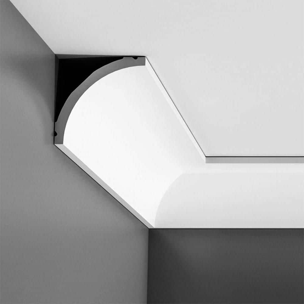 Primed White Polyurethane Crown Moulding Set of 2