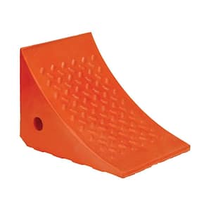 Vestil RWC-5 Rubber Wheel Chock with Handle 4 Height 6 Width 8 Length