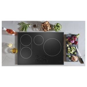 30 in. 4 Burner Element Smart Induction Touch Control Cooktop in Black