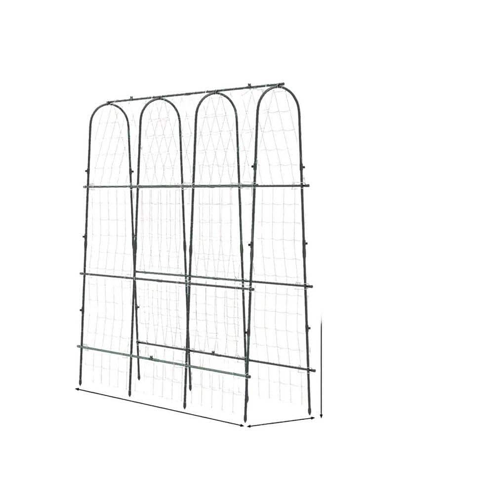Outdoor Series 71 in. Higet Heavy-Duty Metal : U-Shaped Arch Trellis for Climbing Plants price history on PriceWatchPro
