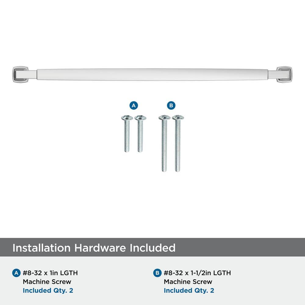 Polished Chrome 12-5/8 inch Modern Cabinet Pull