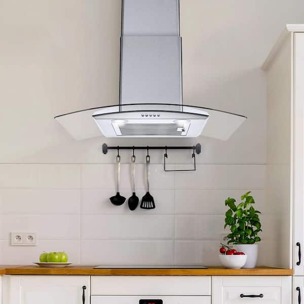 Portable Range Hood Low Noise Kitchen Exhaust Fan Height Angle