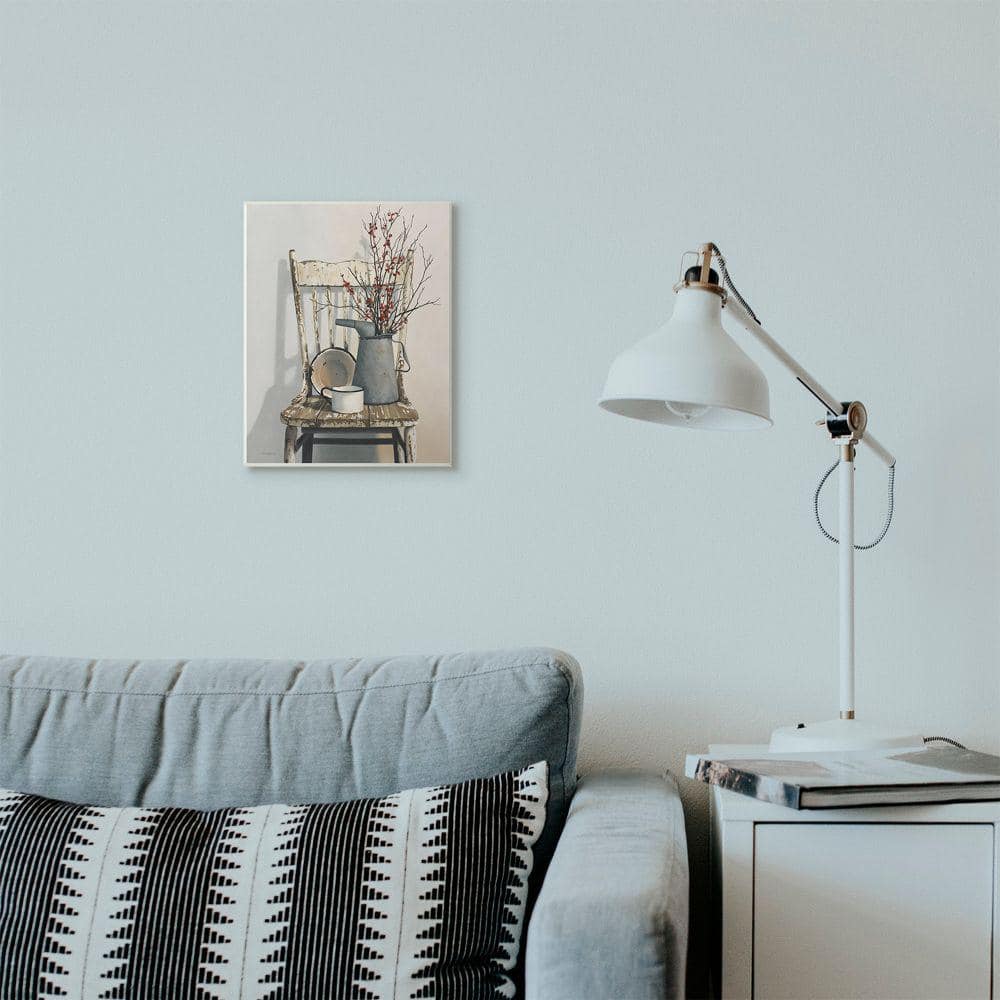 Rustic Neutral Painting on MDF Wood Wall Plaque, 10 x 15 inches