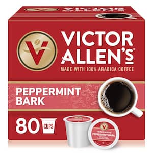 Peppermint Bark Flavored Coffee Medium Roast Single Serve Coffee Pods for Keurig K-Cup Brewers (80 Count)