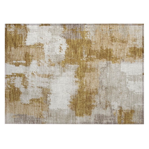 Chantille Machine Washable Indoor/Outdoor Abstract ACN2913 Walnut 2 ft. x 3 ft. Accent Rug