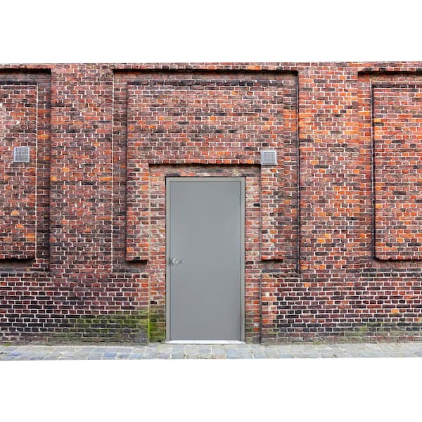 Fire-Rated Flush Entrance Steel Prehung Commercial Door with Welded Frame and Hardware, Multiple Sizes Available