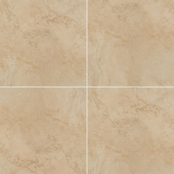 Unbranded Caliza Stone 20 in. x 20 in. Glossy Porcelain Stone Look Floor and Wall Tile (14 sq. ft./Case)