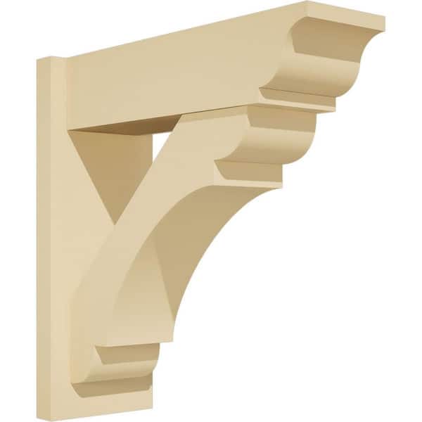 Ekena Millwork Olympic 7 in. W x 20 in. H x 20 in. D Signature Urethane Polyurethane Outlooker with Traditional Ends