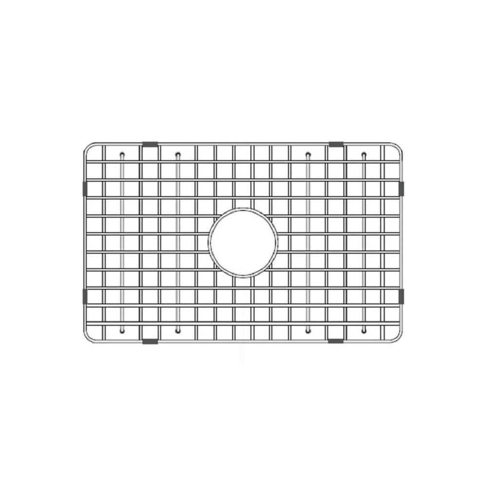 LaToscana 24.5 in. Fireclay Grid for Undermount Single Bowl Sink in ...