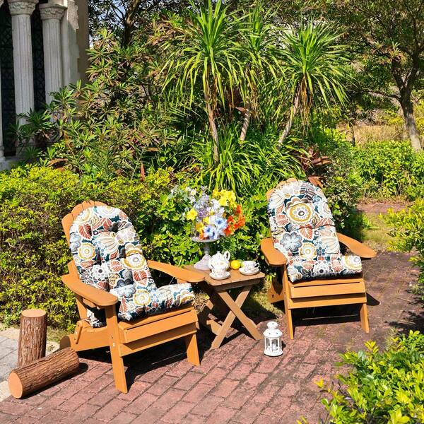 BLISSWALK Patio Chair Cushion for Adirondack High Back Tufted Seat