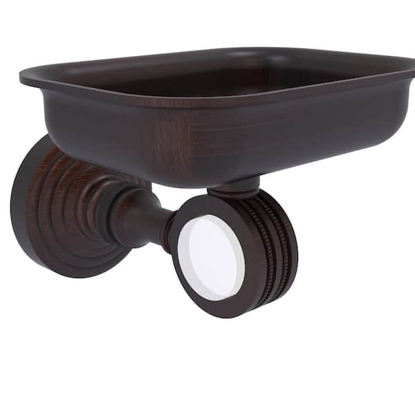 Allied Brass Pacific Grove Collection Wall Mounted Soap Dish Holder with Dotted Accents in Venetian Bronze