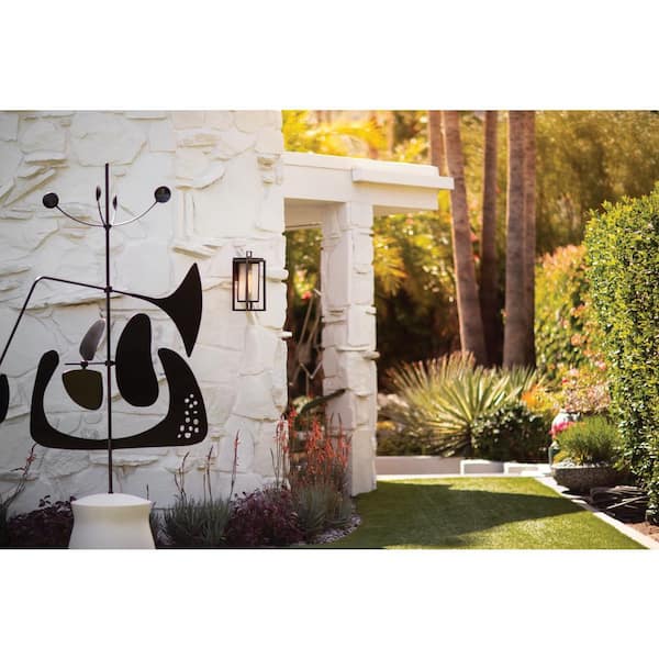 HINKLEY - Hinkley Republic Medium Outdoor Wall Mount Lantern, Black