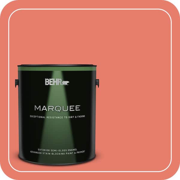 BEHR MARQUEE 1 gal. Home Decorators Collection #HDC-SM14-12 Cosmic Coral Semi-Gloss Enamel Exterior Paint & Primer