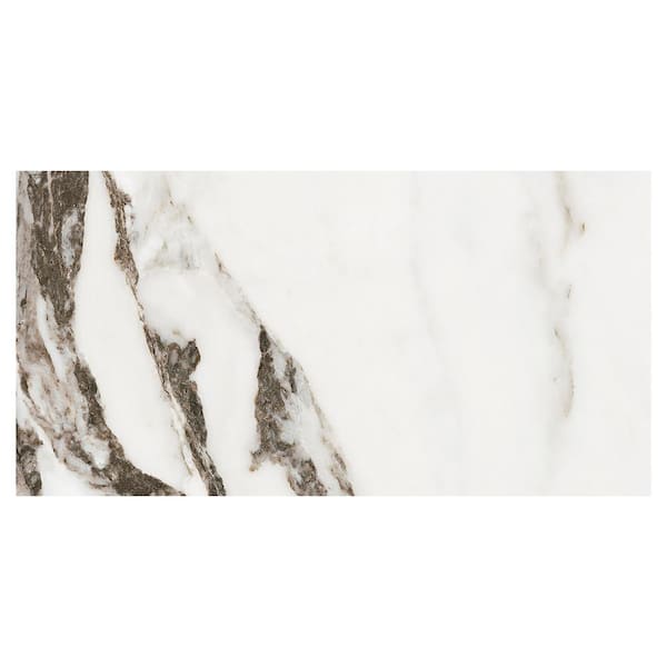 Giorbello Spanish Marble Mirage Porcelain 12 in. x 24 in. Floor and Wall Tile Case - Gray (5-Pieces, 10.76 sq. ft. / Case)