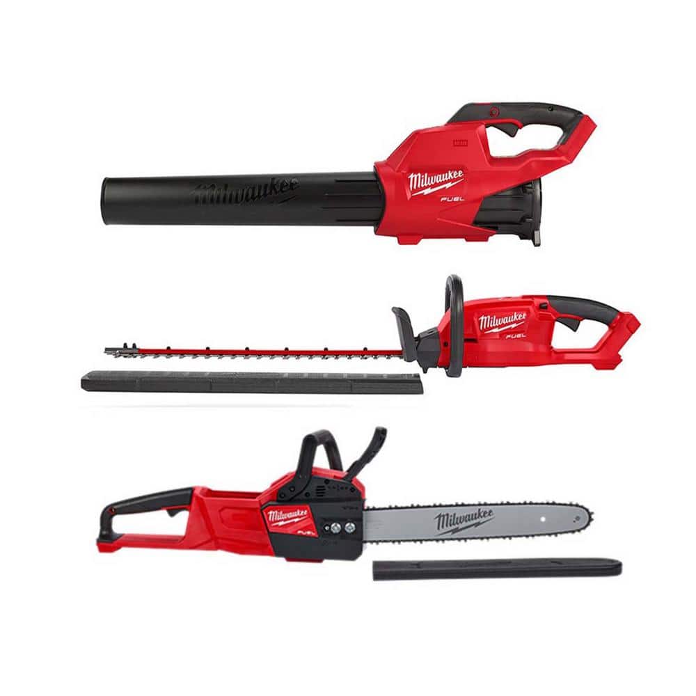 Milwaukee M18 FUEL 18V Cordless Lithium Ion Blower/Chainsaw/Hedge Trimmer Combo Kit (3-Tool) -  2724-20-2726