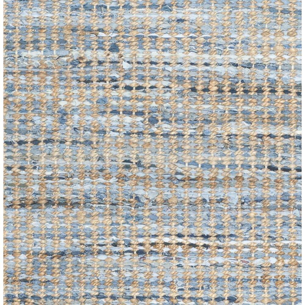 Cape Cod Blue and Natural Jute Flat Woven Area Rug