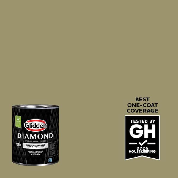 Glidden Diamond 1 qt. PPG1113-5 Sweet Annie Eggshell Interior Paint with Primer