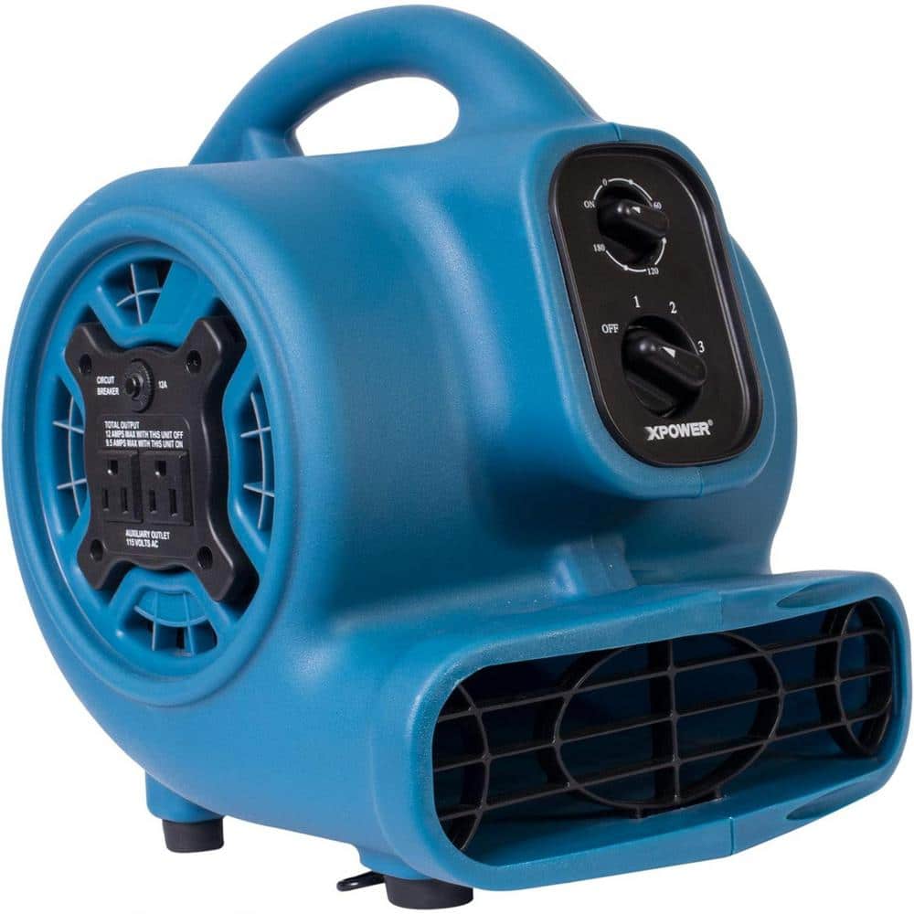 3 Speeds Centrifugal Air Mover, Carpet Dryer, Floor Fan, Blower, Daisy Chai