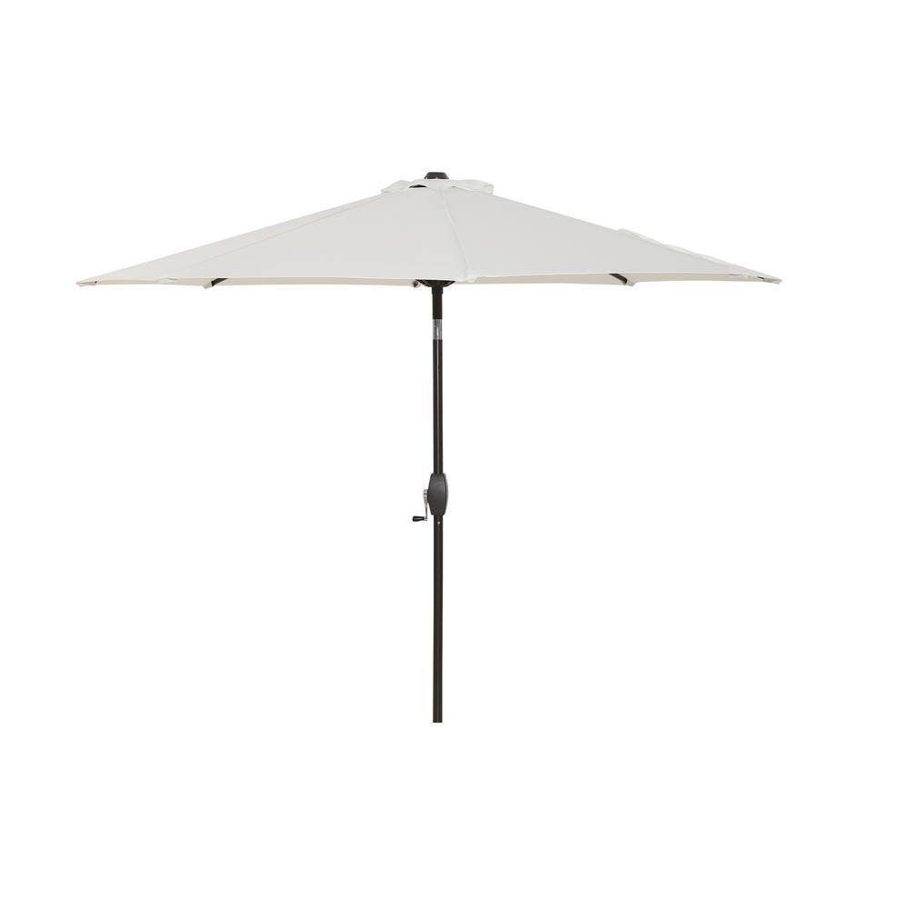 9 ft. Aluminum Market Patio Umbrella in White