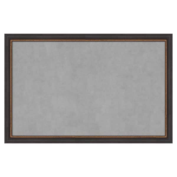Amanti Art Ashton Black 35 in. x 23 in. Framed Magnetic Board