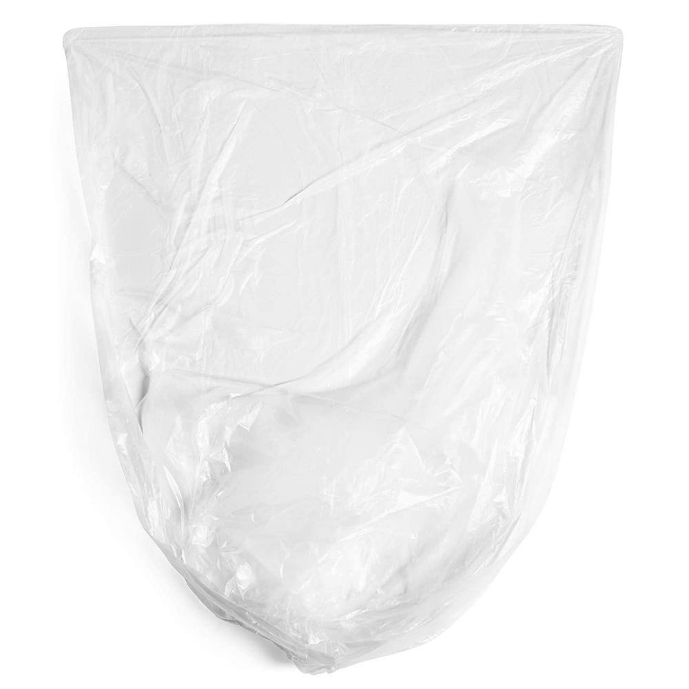 45 Gallon Clear High Density Plastic Trash Bags