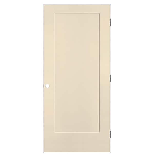 Masonite 36 in. x 80 in. 1-Panel Lincoln Park Left-Hand Solid Core Golden Haystack Molded Composite Single Prehung Interior Door