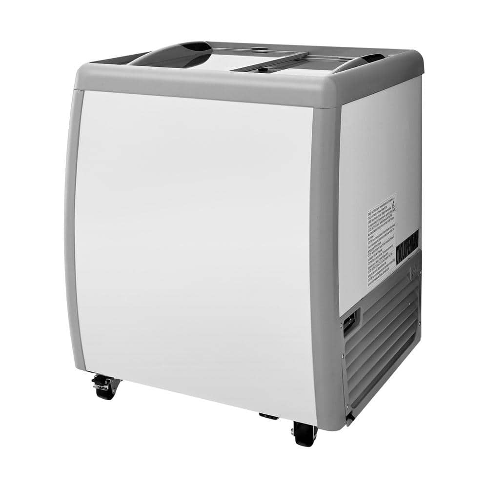 5.6 cu. ft. Ice Cream Dipping Cabinet Chest Freezer in White with Sliding Glass Door, LED Lighting, 4-Tub Capacity price history on PriceWatchPro