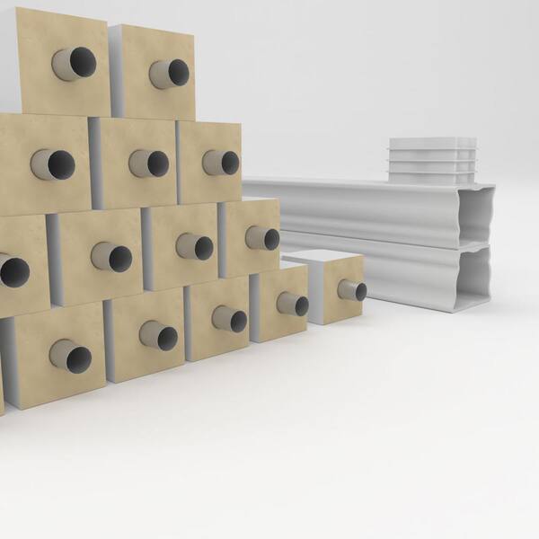 Ekena Millwork Fiberthane Embassy Balustrade 132 in. L x 32 in. H Fiberglass Railing Kit