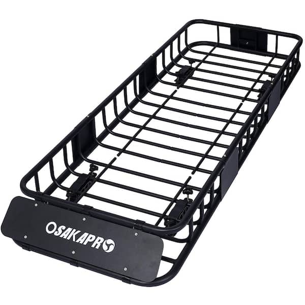 150 lbs. Capacity 64 in. Motoring Roof Rack Cargo Carrier with Steel Wind Fairing