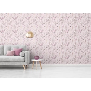 Mariko Blush Floral Wallpaper Sample