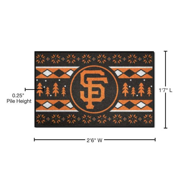 FANMATS MLB San Francisco Giants Orange 2 ft. x 2 ft. Round Area