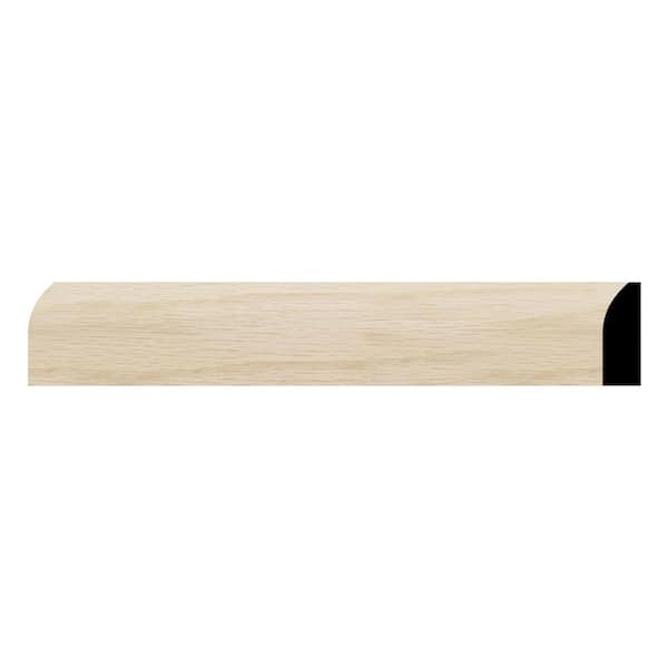 Ekena Millwork WM827 0.38 in. D x 1.25 in. W x 96 in. L Wood (White Oak) Modern Casing Moulding