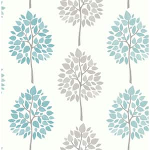 Saar Aqua Tree Aqua Wallpaper Sample
