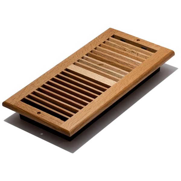 Decor Grates 14 in. x 6 in. Wood Oak Natural Wall Register