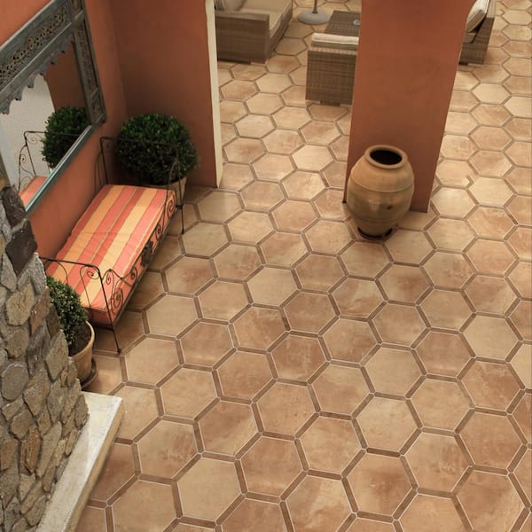 Doscotto Panal Rosso with Clay Picket 8-5/8 in. x 9-7/8 in. Porcelain Floor and Wall Tile (8.06 sq. ft./Case)
