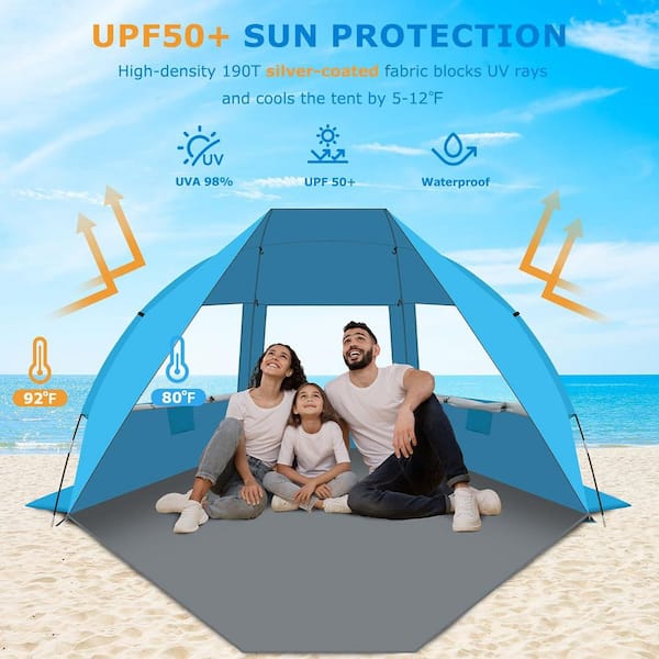 EchoSmile　ビーチテント Waterproof Lightweight Sun Shelter EchoSmile Beach Tent Sun