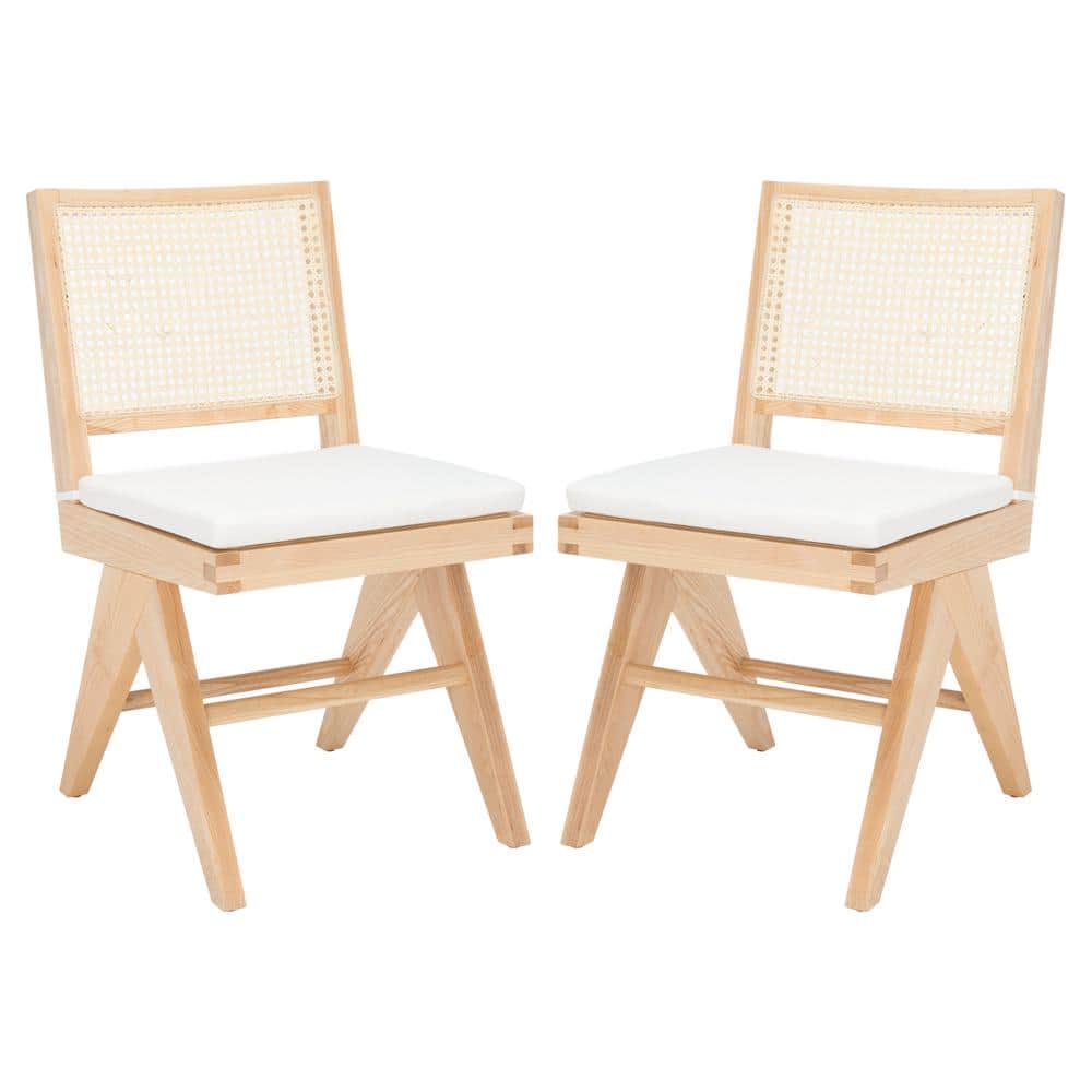 Colette Natural 17.7 in. Rattan Dining Chair Set of 2 price history on PriceWatchPro