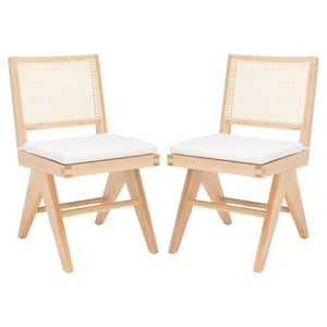 Colette Natural 17.7 in. Rattan Dining Chair (Set of 2)